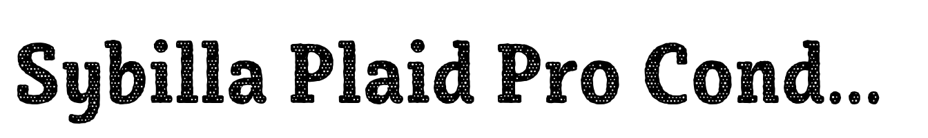 Sybilla Plaid Pro Condensed Bold